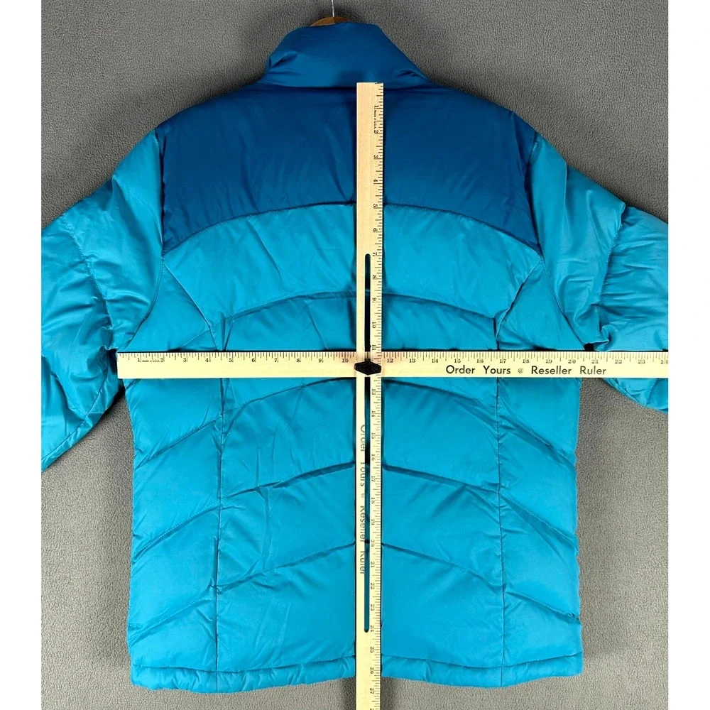 LL Bean Puffer Jacket Womens Medium‎ Blue Goose Down Performance Hiking Ski